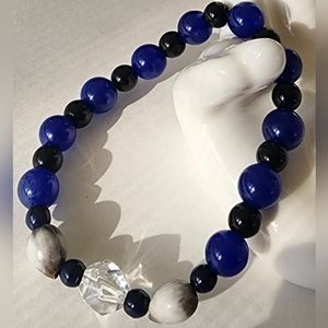 💙 Quartz & Onyx Bracelet